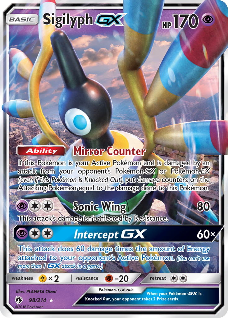 Sigilyph GX (98/214) [Sun & Moon: Lost Thunder] | Rock City Comics