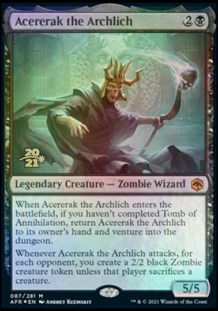 Acererak the Archlich [Dungeons & Dragons: Adventures in the Forgotten Realms Prerelease Promos] | Rock City Comics