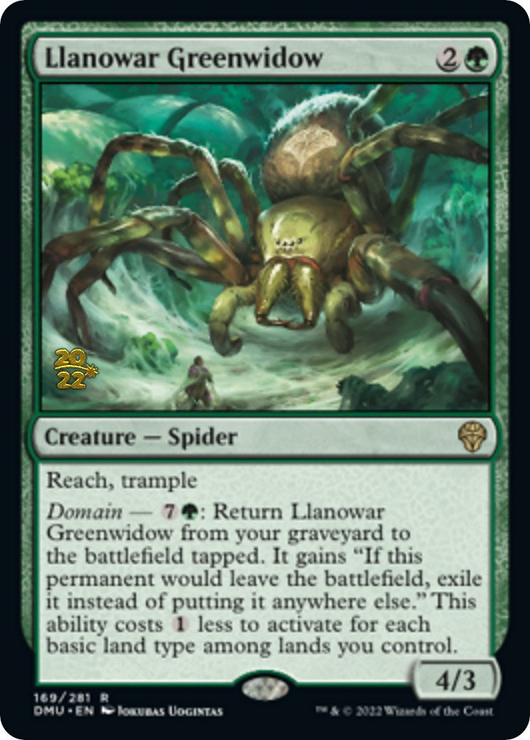 Llanowar Greenwidow [Dominaria United Prerelease Promos] | Rock City Comics