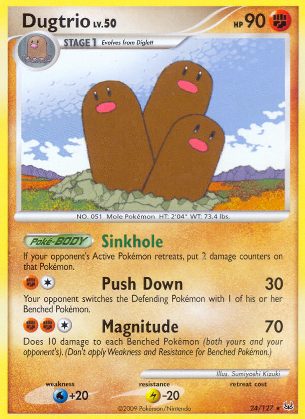 Dugtrio (24/127) [Platinum: Base Set] | Rock City Comics