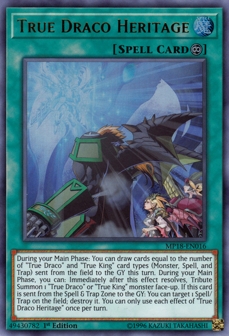 True Draco Heritage [MP18-EN016] Ultra Rare | Rock City Comics