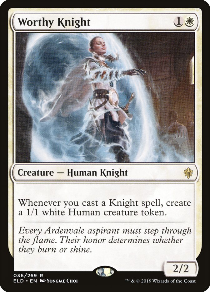 Worthy Knight (Promo Pack) [Throne of Eldraine Promos] | Rock City Comics