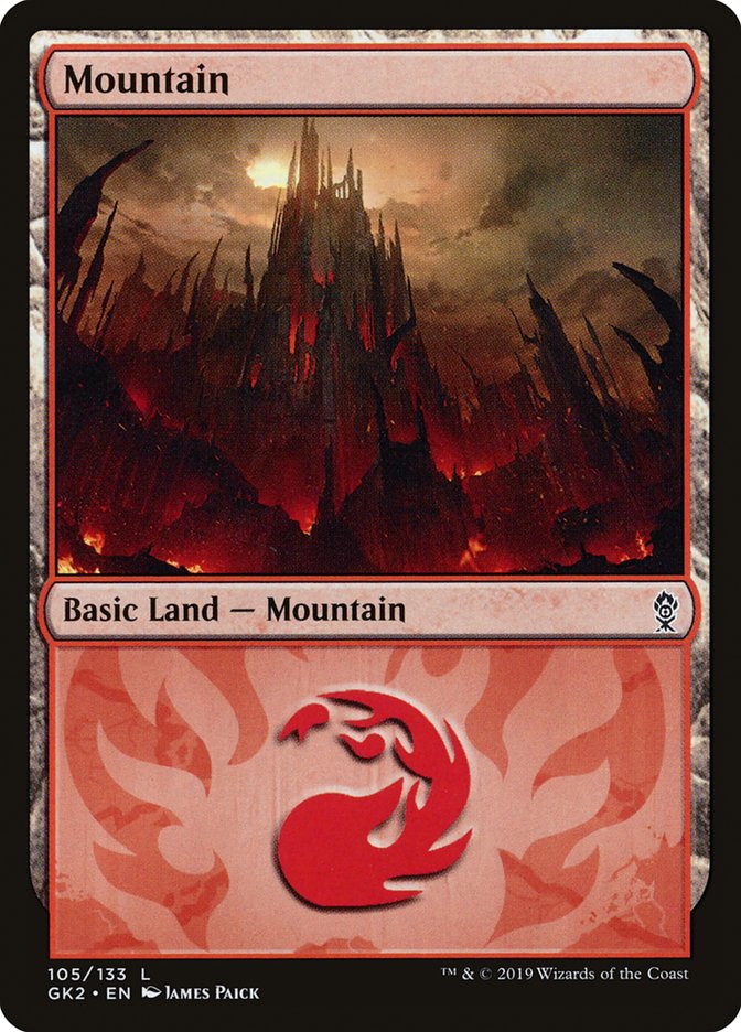 Mountain (105) [Ravnica Allegiance Guild Kit] | Rock City Comics