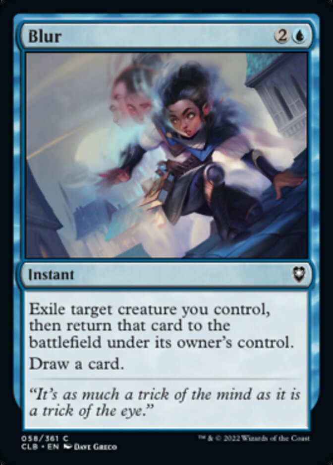 Blur [Commander Legends: Battle for Baldur's Gate] | Rock City Comics
