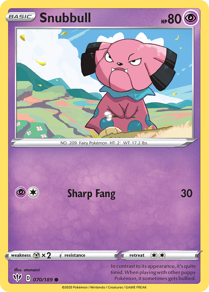 Snubbull (070/189) [Sword & Shield: Darkness Ablaze] | Rock City Comics