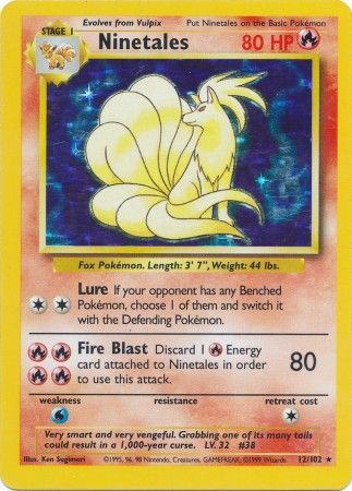 Ninetales (12/102) [Base Set Unlimited] | Rock City Comics