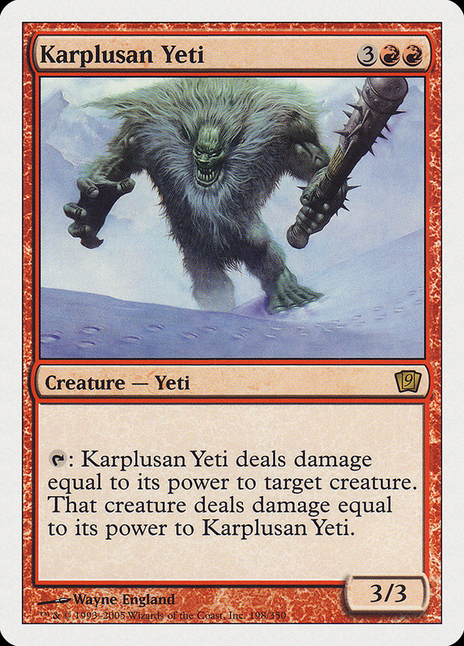 Karplusan Yeti [Ninth Edition] | Rock City Comics