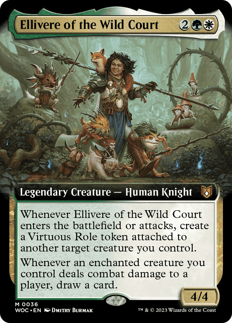 Ellivere of the Wild Court (Extended Art) [Wilds of Eldraine Commander] | Rock City Comics