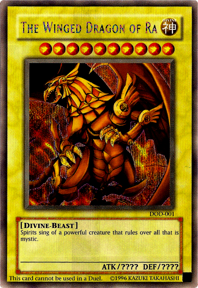 The Winged Dragon of Ra [DOD-001] Prismatic Secret Rare | Rock City Comics