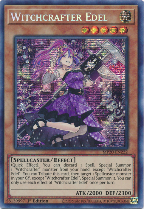 Witchcrafter Edel [MP20-EN222] Prismatic Secret Rare | Rock City Comics