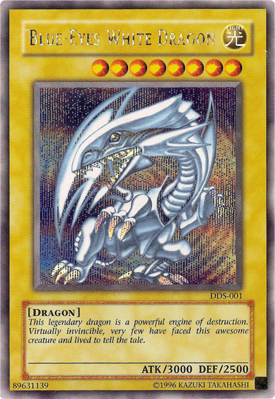 Blue-Eyes White Dragon (Dark Duel Stories) [DDS-001] Secret Rare | Rock City Comics