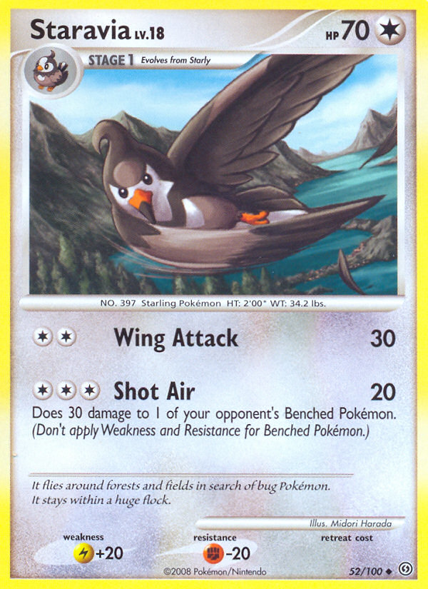 Staravia (52/100) [Diamond & Pearl: Stormfront] | Rock City Comics