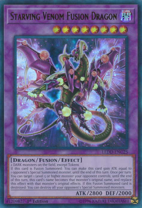 Starving Venom Fusion Dragon [LEDD-ENC25] Ultra Rare | Rock City Comics