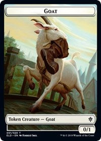 Goat // Food (18) Double-sided Token [Throne of Eldraine Tokens] | Rock City Comics