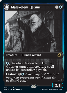 Malevolent Hermit // Benevolent Geist [Innistrad: Double Feature] | Rock City Comics