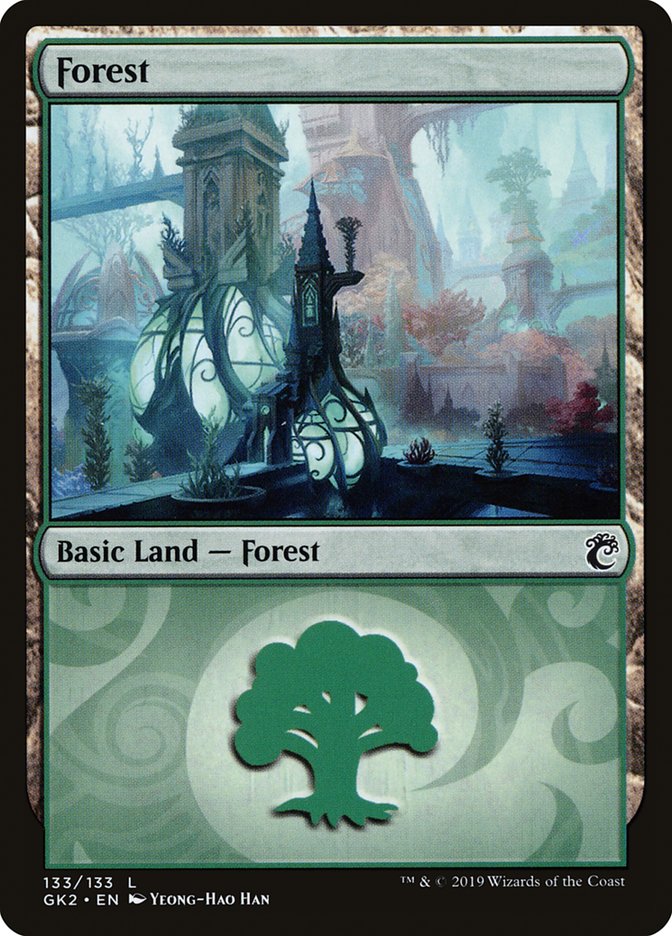 Forest (133) [Ravnica Allegiance Guild Kit] | Rock City Comics