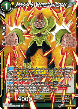 Android 16, Mechanical Partner (Rare) [BT13-113] | Rock City Comics