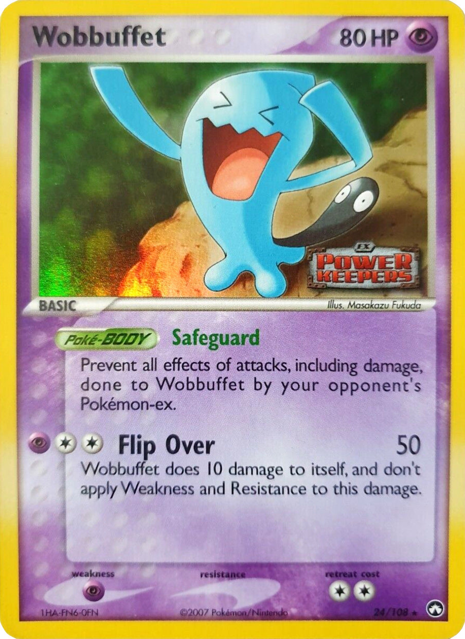 Wobbuffet (24/108) (Stamped) [EX: Power Keepers] | Rock City Comics