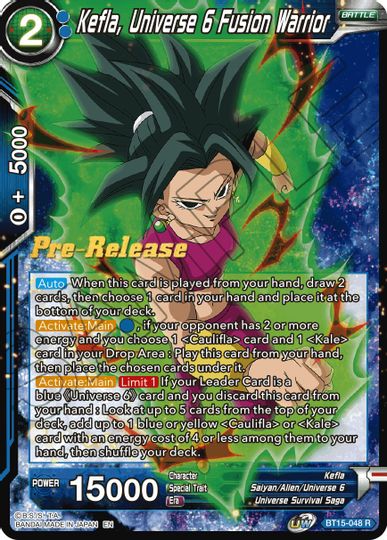 Kefla, Universe 6 Fusion Warrior (BT15-048) [Saiyan Showdown Prerelease Promos] | Rock City Comics