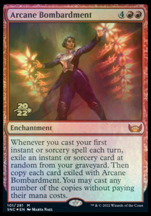 Arcane Bombardment [Streets of New Capenna Prerelease Promos] | Rock City Comics