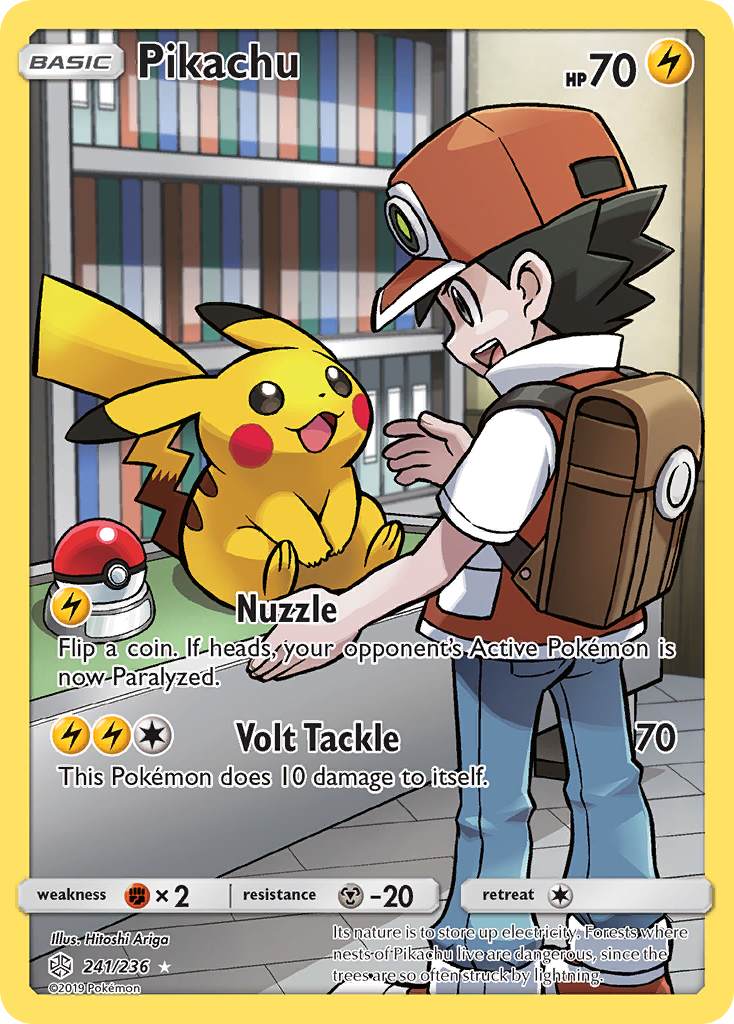 Pikachu (241/236) [Sun & Moon: Cosmic Eclipse] | Rock City Comics