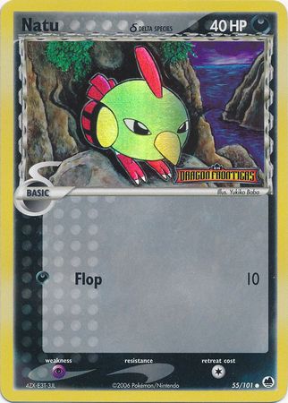 Natu (55/101) (Delta Species) (Stamped) [EX: Dragon Frontiers] | Rock City Comics