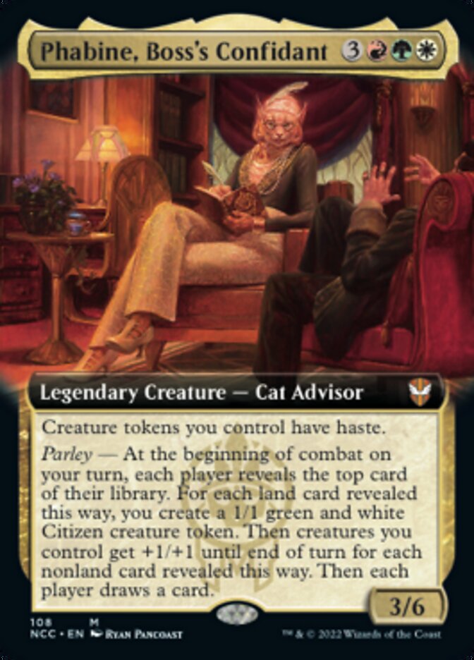 Phabine, Boss's Confidant (Extended Art) [Streets of New Capenna Commander] | Rock City Comics