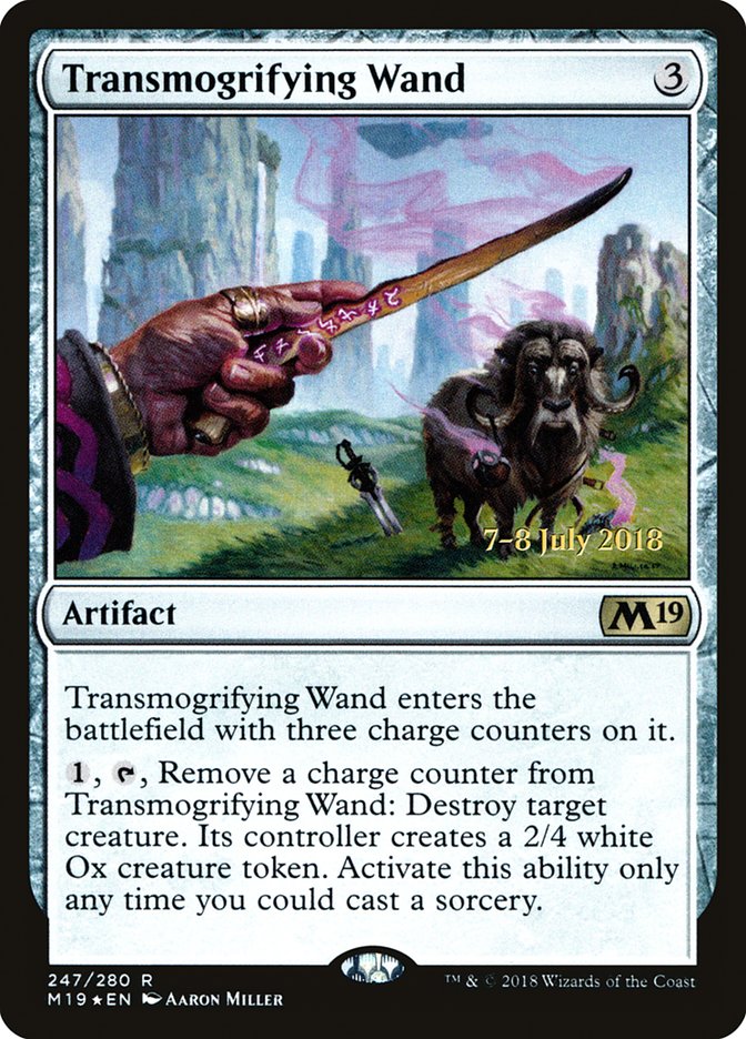 Transmogrifying Wand  [Core Set 2019 Prerelease Promos] | Rock City Comics