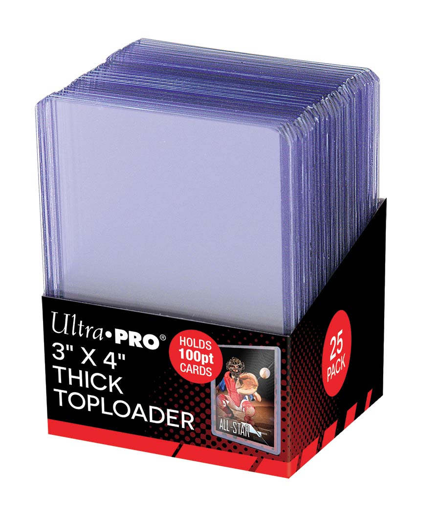 Ultra Pro 3" X 4" Thick 100PT Toploader 25ct | Rock City Comics