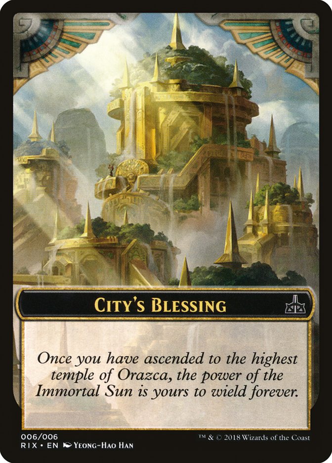 City's Blessing [Rivals of Ixalan Tokens] | Rock City Comics