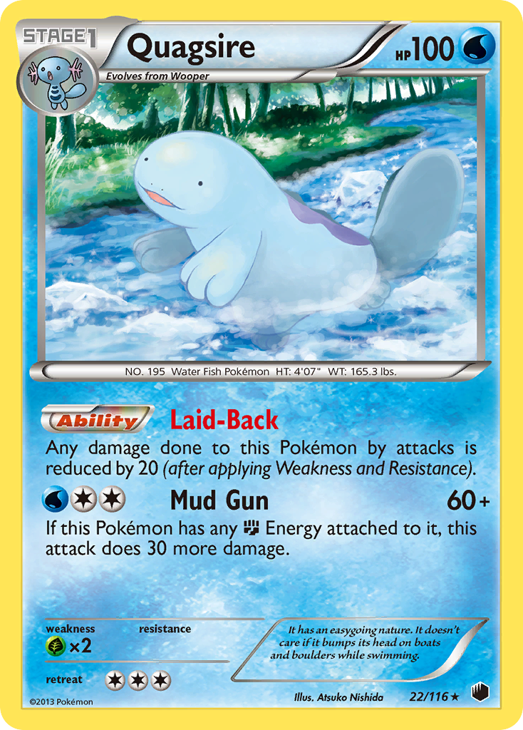 Quagsire (22/116) [Black & White: Plasma Freeze] | Rock City Comics