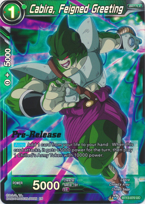 Cabira, Feigned Greeting (BT13-070) [Supreme Rivalry Prerelease Promos] | Rock City Comics