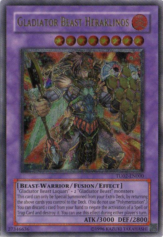 Gladiator Beast Heraklinos [TU02-EN000] Ultimate Rare | Rock City Comics