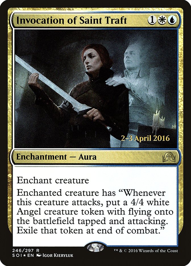 Invocation of Saint Traft [Shadows over Innistrad Prerelease Promos] | Rock City Comics