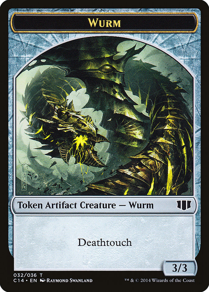 Wurm (032/036) // Goat Double-sided Token [Commander 2014 Tokens] | Rock City Comics