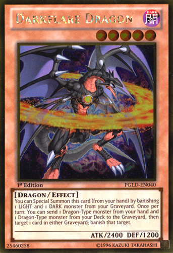 Darkflare Dragon [PGLD-EN040] Gold Rare | Rock City Comics