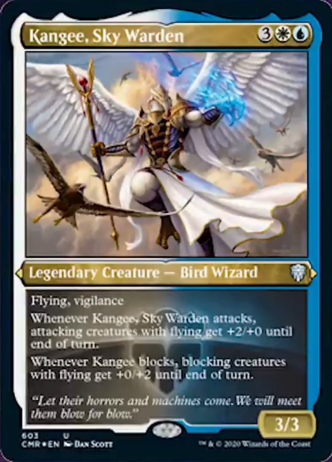 Kangee, Sky Warden (Etched) [Commander Legends] | Rock City Comics