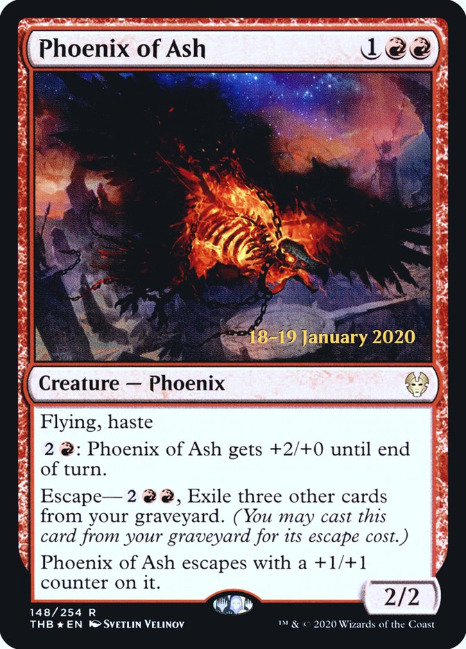 Phoenix of Ash [Theros Beyond Death Prerelease Promos] | Rock City Comics