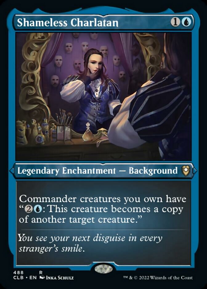 Shameless Charlatan (Foil Etched) [Commander Legends: Battle for Baldur's Gate] | Rock City Comics