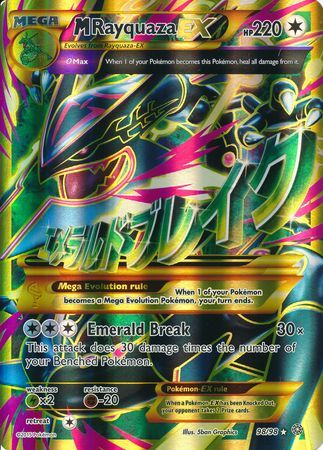 M Rayquaza EX (98/98) (Jumbo Card) [XY: Ancient Origins] | Rock City Comics