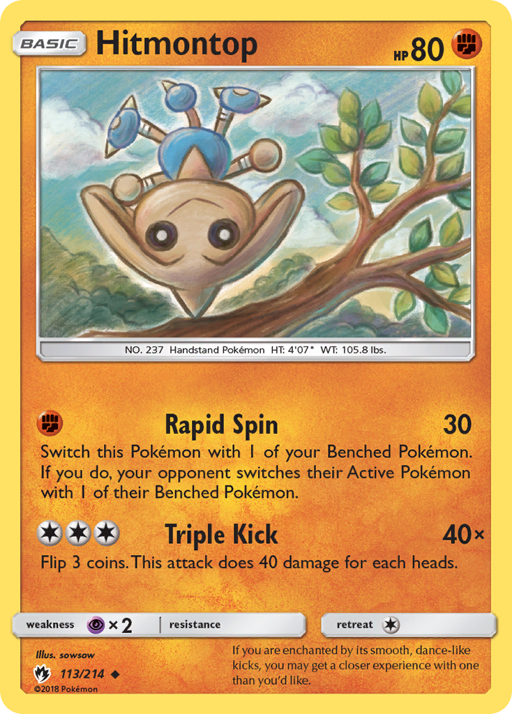 Hitmontop (113/214) [Sun & Moon: Lost Thunder] | Rock City Comics