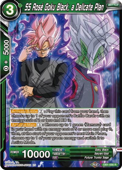 SS Rose Goku Black, a Delicate Plan (Reprint) (DB1-056) [Battle Evolution Booster] | Rock City Comics