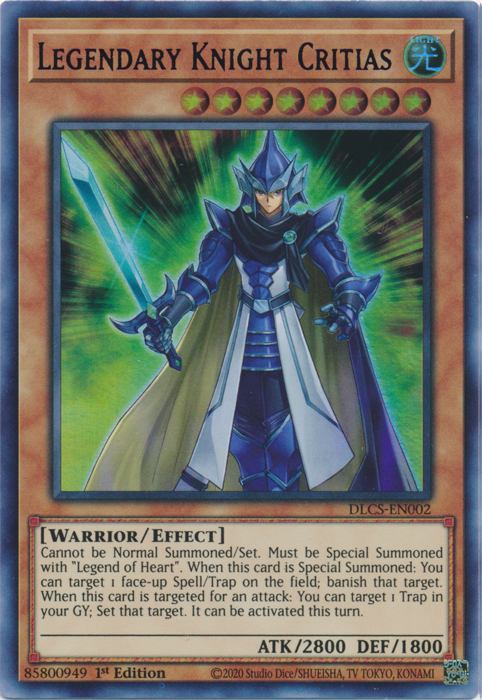 Legendary Knight Critias (Blue) [DLCS-EN002] Ultra Rare | Rock City Comics