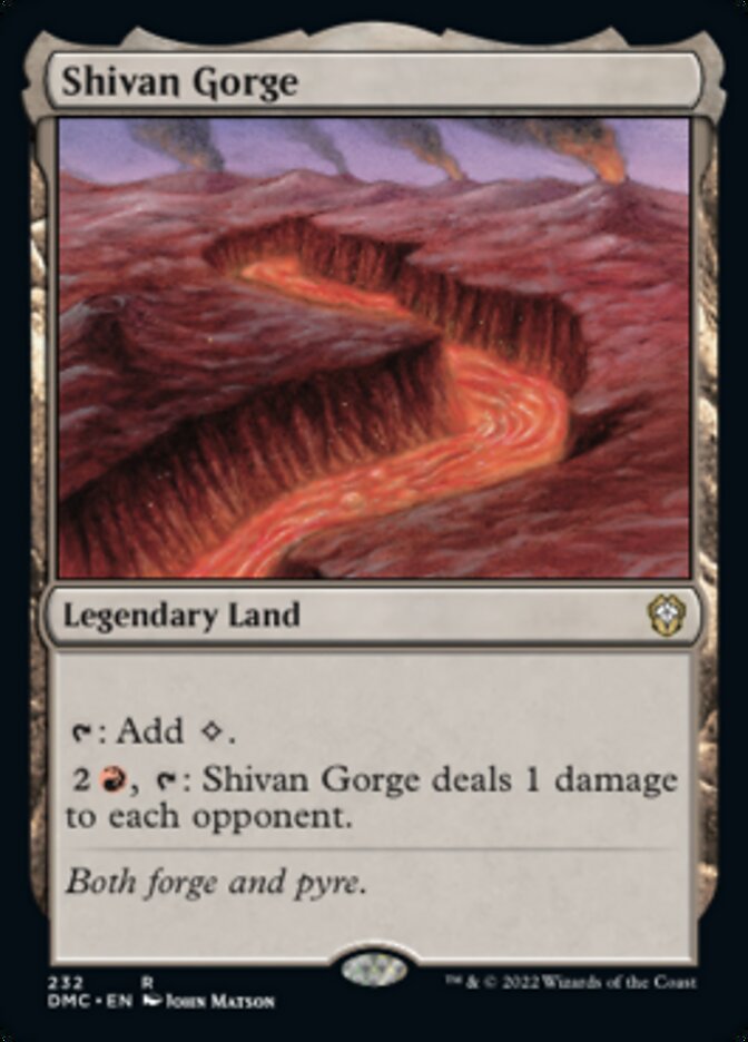 Shivan Gorge [Dominaria United Commander] | Rock City Comics