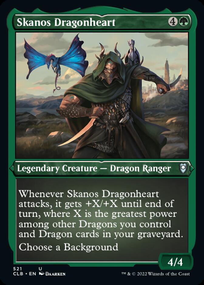 Skanos Dragonheart (Foil Etched) [Commander Legends: Battle for Baldur's Gate] | Rock City Comics