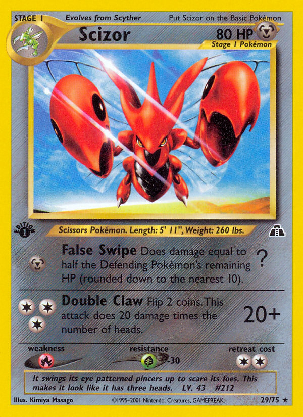 Scizor (29/75) [Neo Discovery 1st Edition] | Rock City Comics