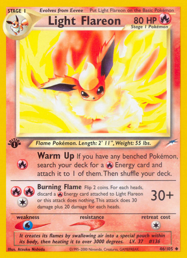 Light Flareon (46/105) [Neo Destiny 1st Edition] | Rock City Comics