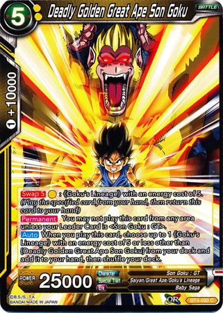 Deadly Golden Great Ape Son Goku [BT4-080] | Rock City Comics
