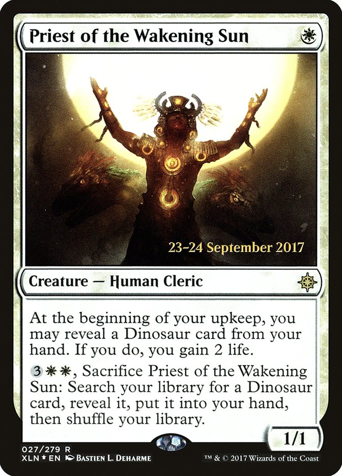 Priest of the Wakening Sun  [Ixalan Prerelease Promos] | Rock City Comics