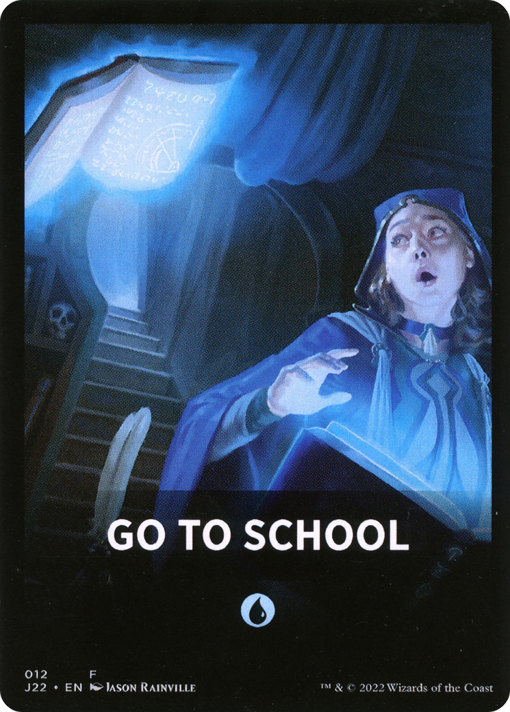 Go to School Theme Card [Jumpstart 2022 Front Cards] | Rock City Comics